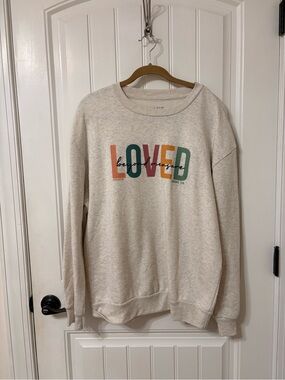 Kerusso Cream Heather Pullover Sweatshirt - LG